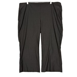 Chicos Pants Womens 4 20 Black Pull On Elastic Waist Slimming Panel Plus Comfort